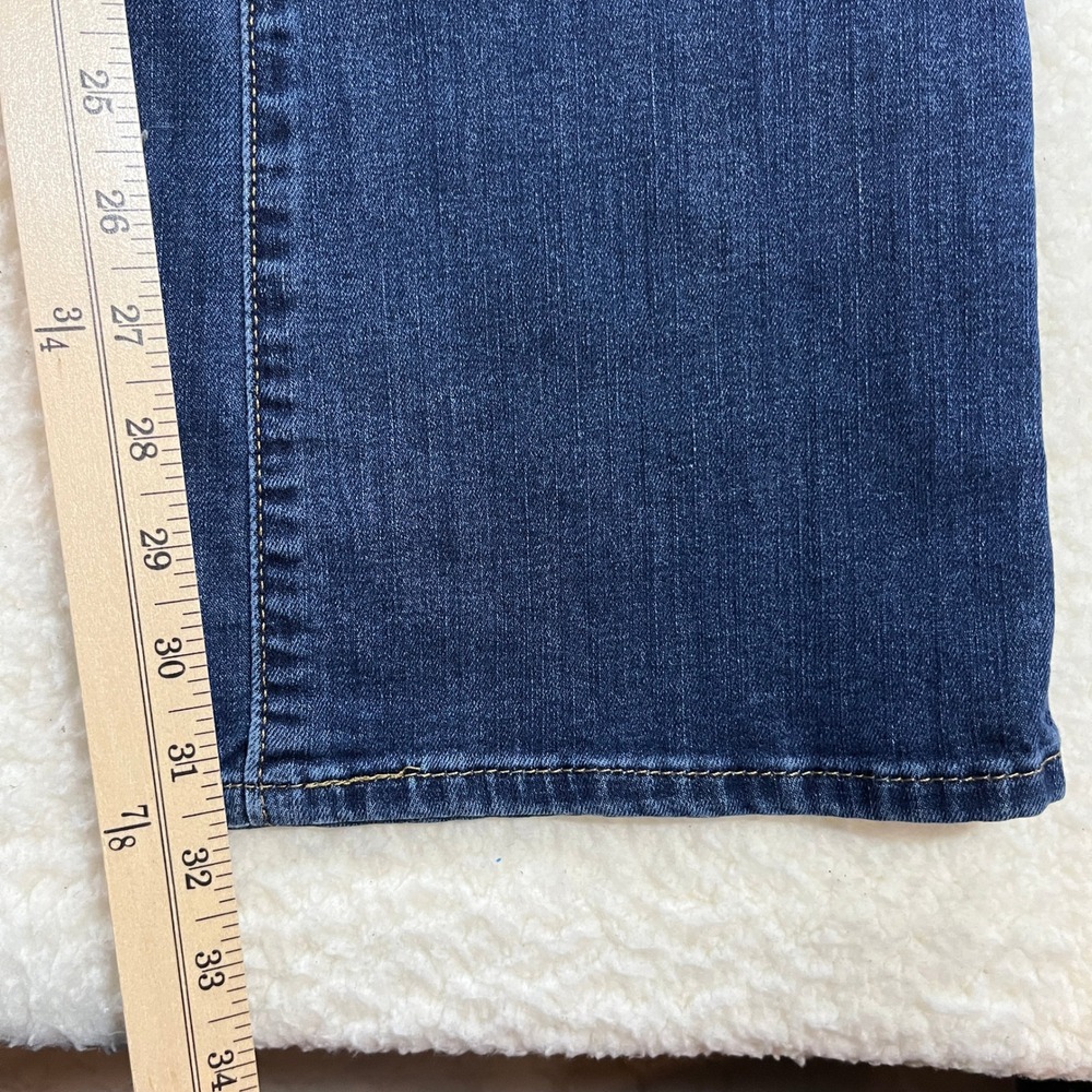 Signature by Levi Strauss Women 10L Blue Mid Rise Bootcut Jeans Stretch - Picture 2 of 10